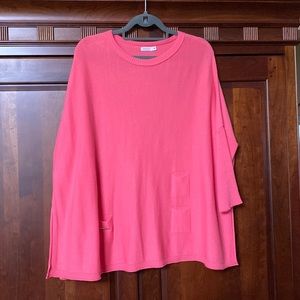 MERSEA shrimp color top. GREAT SPRING COLOR